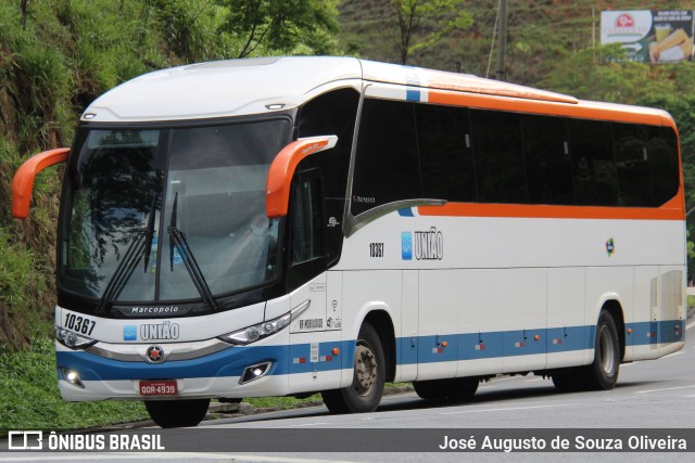 Expresso União 10367 na cidade de Piraí, Rio de Janeiro, Brasil, por José Augusto de Souza Oliveira. ID da foto: 9781195.