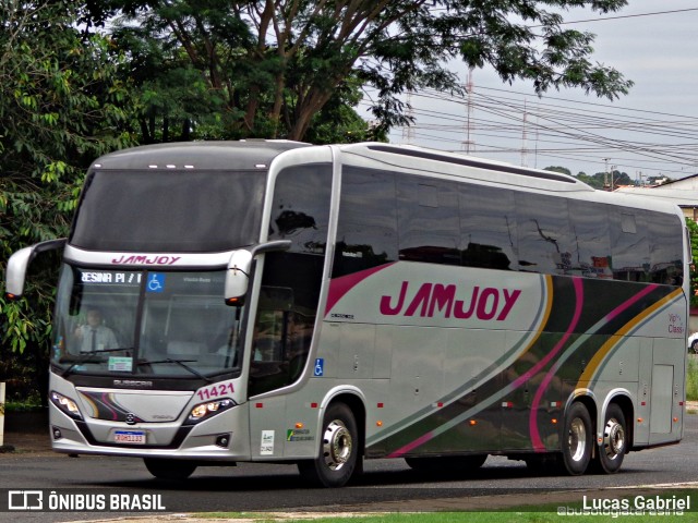 Viação Jam Joy 11421 na cidade de Teresina, Piauí, Brasil, por Lucas Gabriel. Número da foto: #9782240.
