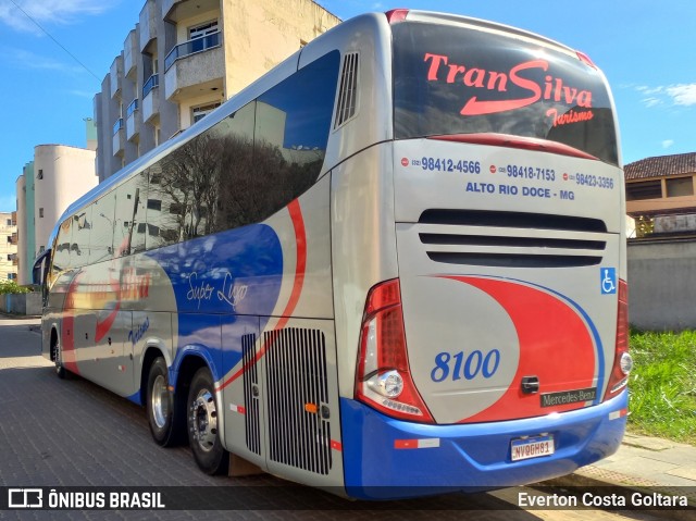 TranSilva Turismo 8100 na cidade de Piúma, Espírito Santo, Brasil, por Everton Costa Goltara. ID da foto: 9784774.