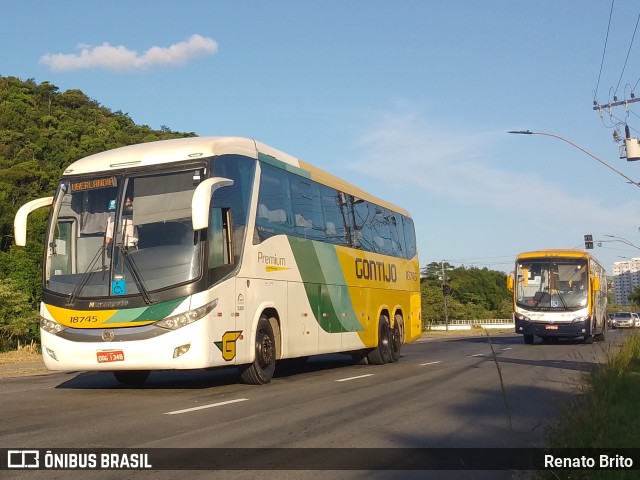 Empresa Gontijo de Transportes 18745 na cidade de Juiz de Fora, Minas Gerais, Brasil, por Renato Brito. ID da foto: 9785741.