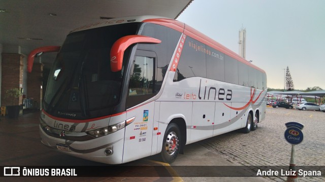 Linea Transportes e Turismo Ltda. 1306 na cidade de São Carlos, São Paulo, Brasil, por Andre Luiz Spana. ID da foto: 9783874.