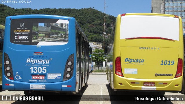 Biguaçu Transportes Coletivos Administração e Participação 1019 na cidade de Florianópolis, Santa Catarina, Brasil, por Busologia Gabrielística. Número da foto: #9786204.