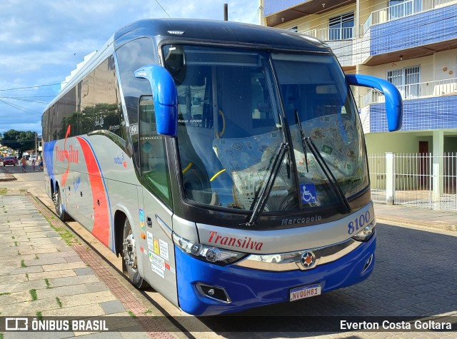 TranSilva Turismo 8100 na cidade de Piúma, Espírito Santo, Brasil, por Everton Costa Goltara. Número da foto: #9784753.