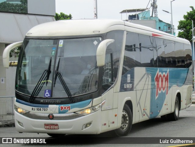 Auto Viação 1001 RJ 108.727 na cidade de Rio de Janeiro, Rio de Janeiro, Brasil, por Luiz Guilherme. Número da foto: #9784583.