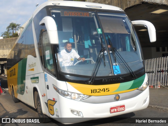 Empresa Gontijo de Transportes 18245 na cidade de Belo Horizonte, Minas Gerais, Brasil, por Hariel Bernades. ID da foto: 9786865.