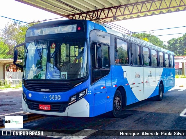 VB Transportes e Turismo 1403 na cidade de Campinas, São Paulo, Brasil, por Henrique Alves de Paula Silva. ID da foto: 9787095.