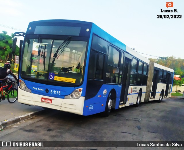 Viação Grajaú S.A. 6 1175 na cidade de São Paulo, São Paulo, Brasil, por Lucas Santos da Silva. Número da foto: #9790400.