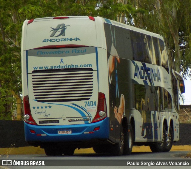Empresa de Transportes Andorinha 7404 na cidade de Cuiabá, Mato Grosso, Brasil, por Paulo Sergio Alves Venancio. Número da foto: #9789905.