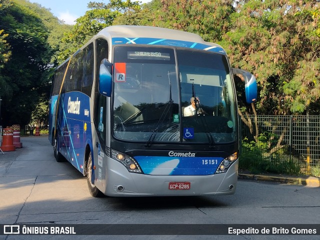 Viação Cometa 15151 na cidade de São Paulo, São Paulo, Brasil, por Espedito de Brito Gomes. ID da foto: 9787356.