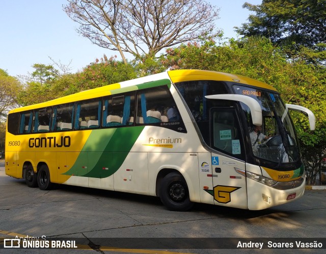 Empresa Gontijo de Transportes 19080 na cidade de São Paulo, São Paulo, Brasil, por Andrey  Soares Vassão. ID da foto: 9789861.