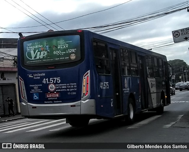 Radial Transporte Coletivo 41.575 na cidade de São Paulo, São Paulo, Brasil, por Gilberto Mendes dos Santos. ID da foto: 9787024.