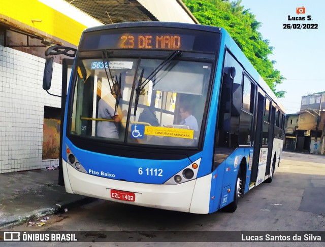 Viação Grajaú S.A. 6 1112 na cidade de São Paulo, São Paulo, Brasil, por Lucas Santos da Silva. Número da foto: #9790421.