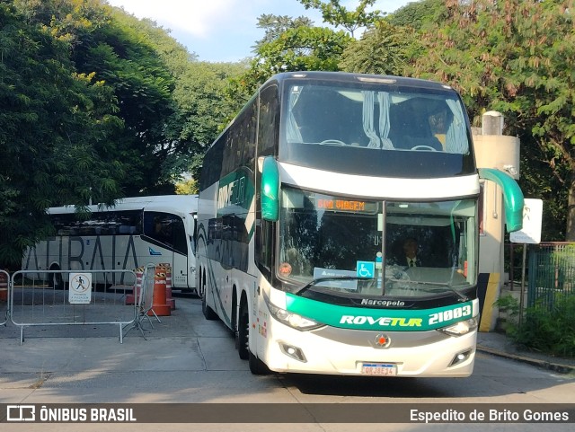 Rovetur Turismo 21003 na cidade de São Paulo, São Paulo, Brasil, por Espedito de Brito Gomes. Número da foto: #9789109.