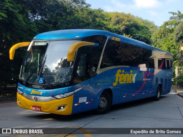 Rápido Expresso Fênix Viação 34025 na cidade de São Paulo, São Paulo, Brasil, por Espedito de Brito Gomes. Número da foto: #9787359.