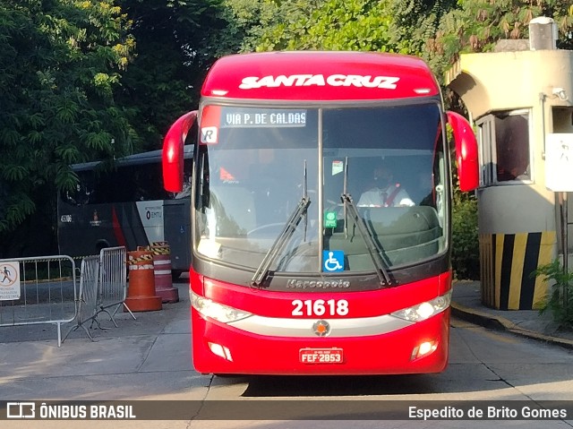 Viação Santa Cruz 21618 na cidade de São Paulo, São Paulo, Brasil, por Espedito de Brito Gomes. ID da foto: 9789126.