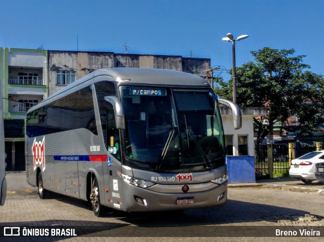 Auto Viação 1001 RJ 108.160 na cidade de Campos dos Goytacazes, Rio de Janeiro, Brasil, por Breno Vieira. Número da foto: #9787719.