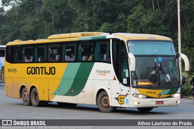 Empresa Gontijo de Transportes 14435 na cidade de Manhuaçu, Minas Gerais, Brasil, por Athos Lauriano do Prado. Número da foto: #9789259.