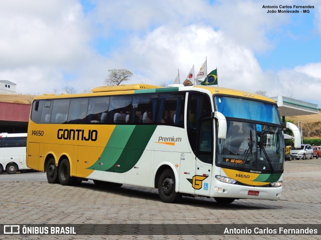Empresa Gontijo de Transportes 14650 na cidade de João Monlevade, Minas Gerais, Brasil, por Antonio Carlos Fernandes. Número da foto: #9787613.