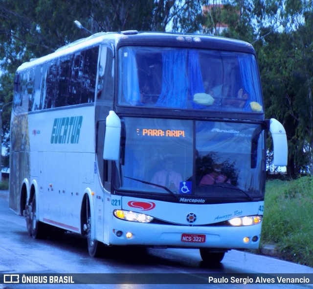 Eucatur - Empresa União Cascavel de Transportes e Turismo 4221 na cidade de Cuiabá, Mato Grosso, Brasil, por Paulo Sergio Alves Venancio. ID da foto: 9790131.