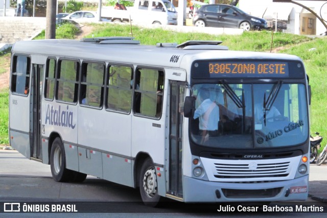 Viação Atalaia Transportes 6026 na cidade de Aracaju, Sergipe, Brasil, por Julio Cesar  Barbosa Martins. Número da foto: #9787288.