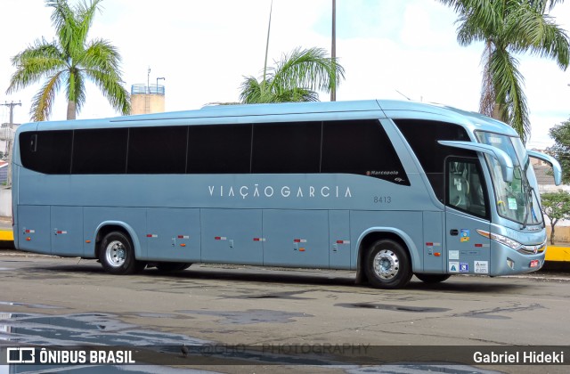 Viação Garcia 8413 na cidade de Londrina, Paraná, Brasil, por Gabriel Hideki. ID da foto: 9788954.