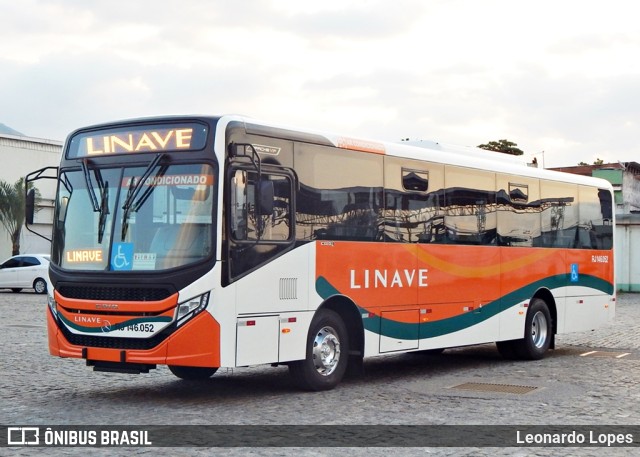 Linave Transportes RJ 146.052 na cidade de Nova Iguaçu, Rio de Janeiro, Brasil, por Leonardo Lopes. ID da foto: 9787568.