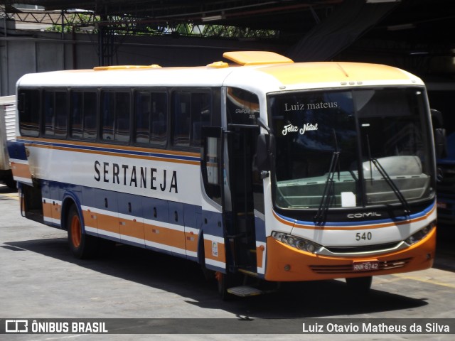 Viação Sertaneja 540 na cidade de Belo Horizonte, Minas Gerais, Brasil, por Luiz Otavio Matheus da Silva. Número da foto: #9789444.