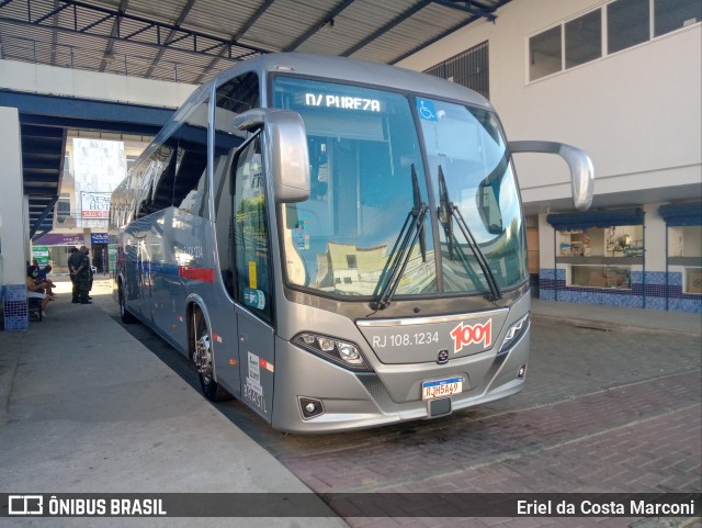 Auto Viação 1001 RJ 108.1234 na cidade de São Fidélis, Rio de Janeiro, Brasil, por Eriel da Costa Marconi. ID da foto: 9788685.