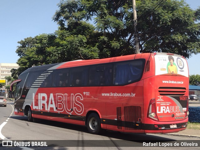 Lirabus 14061 na cidade de São Paulo, São Paulo, Brasil, por Rafael Lopes de Oliveira. Número da foto: #9790415.