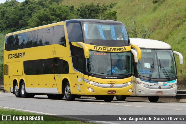 Viação Itapemirim 17001 na cidade de Piraí, Rio de Janeiro, Brasil, por José Augusto de Souza Oliveira. ID da foto: 9718330.