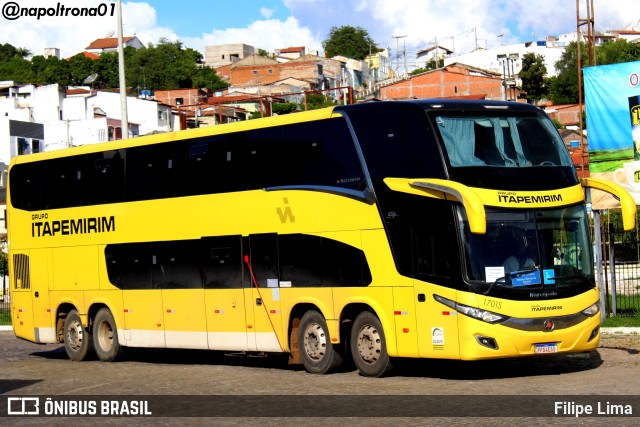 Viação Itapemirim 17015 na cidade de Jequié, Bahia, Brasil, por Filipe Lima. ID da foto: 9718941.