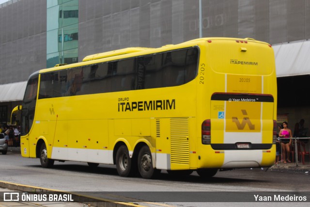 Viação Itapemirim 20205 na cidade de Rio de Janeiro, Rio de Janeiro, Brasil, por Yaan Medeiros. Número da foto: #9717919.
