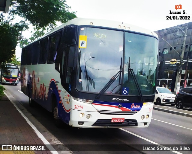 Turismo e Fretamento Orion Transportes 3019 na cidade de São Paulo, São Paulo, Brasil, por Lucas Santos da Silva. Número da foto: #9717235.
