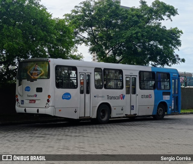 Metropolitana Transportes e Serviços 11124 na cidade de Vila Velha, Espírito Santo, Brasil, por Sergio Corrêa. Número da foto: #9718814.