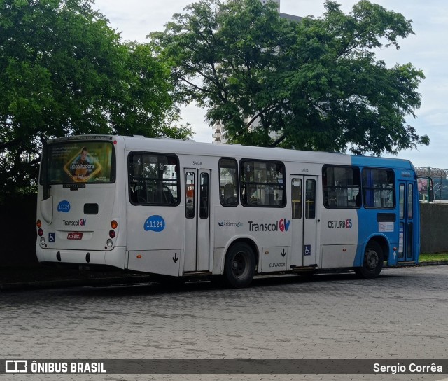 Metropolitana Transportes e Serviços 11124 na cidade de Vila Velha, Espírito Santo, Brasil, por Sergio Corrêa. ID da foto: 9718814.