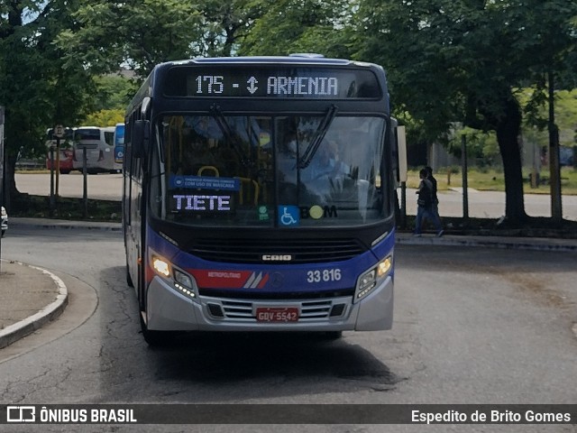 Guarulhos Transportes 33.816 na cidade de São Paulo, São Paulo, Brasil, por Espedito de Brito Gomes. Número da foto: #9717895.