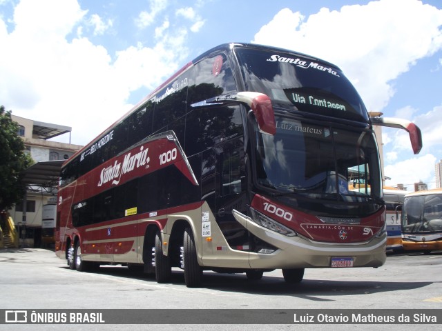 Santa Maria Fretamento e Turismo > Transportes Santa Maria(SP) 1000 na cidade de Belo Horizonte, Minas Gerais, Brasil, por Luiz Otavio Matheus da Silva. Número da foto: #9717898.