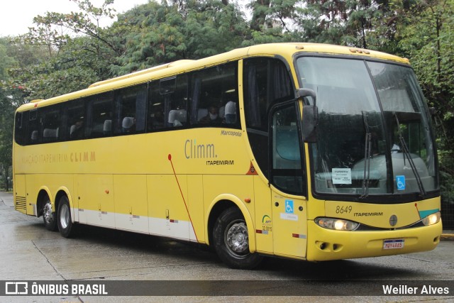 Viação Itapemirim 8649 na cidade de São Paulo, São Paulo, Brasil, por Weiller Alves. ID da foto: 9718942.