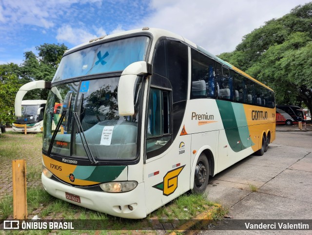 Empresa Gontijo de Transportes 17105 na cidade de São Paulo, São Paulo, Brasil, por Vanderci Valentim. Número da foto: #9719018.