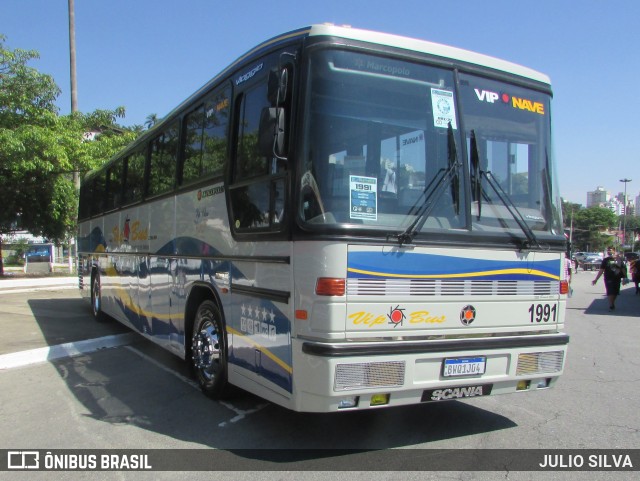 Vip Bus Comércio de Ônibus 1991 na cidade de São Paulo, São Paulo, Brasil, por JULIO SILVA. Número da foto: #9718675.