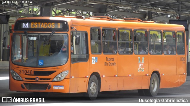 Viação Nobel 31048 na cidade de Fazenda Rio Grande, Paraná, Brasil, por Busologia Gabrielística. Número da foto: #9718599.