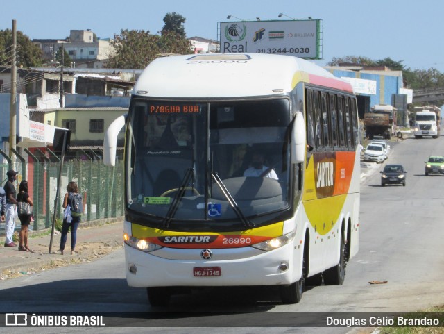 Saritur - Santa Rita Transporte Urbano e Rodoviário 26990 na cidade de Belo Horizonte, Minas Gerais, Brasil, por Douglas Célio Brandao. Número da foto: #9718506.
