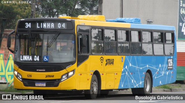Sharp Transportes 126 na cidade de Araucária, Paraná, Brasil, por Busologia Gabrielística. Número da foto: #9718436.