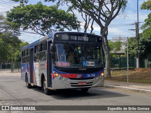 Empresa de Ônibus Vila Galvão 30.758 na cidade de São Paulo, São Paulo, Brasil, por Espedito de Brito Gomes. Número da foto: #9717877.