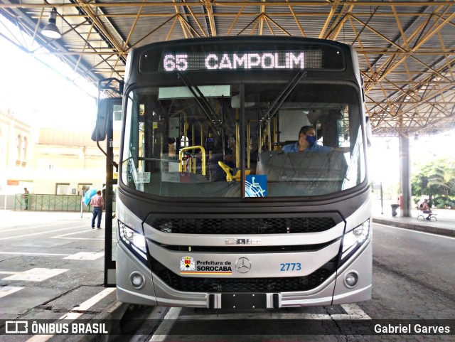 City Transporte Urbano Intermodal Sorocaba 2773 na cidade de Sorocaba, São Paulo, Brasil, por Gabriel Garves. Número da foto: #9717397.