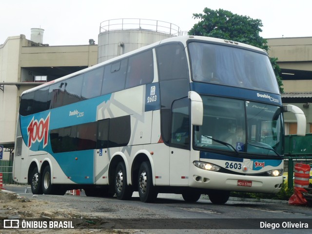 Auto Viação 1001 2603 na cidade de Rio de Janeiro, Rio de Janeiro, Brasil, por Diego Oliveira. ID da foto: 9720517.