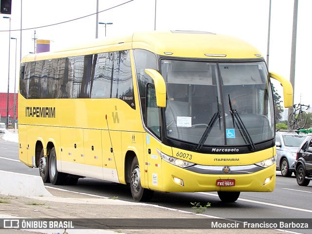 Viação Itapemirim 60073 na cidade de São Paulo, São Paulo, Brasil, por Moaccir  Francisco Barboza. ID da foto: 9720074.