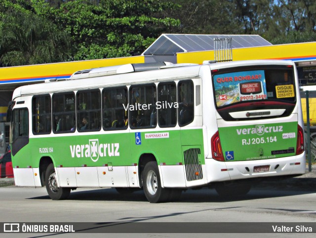 Viação Vera Cruz RJ 205.154 na cidade de Rio de Janeiro, Rio de Janeiro, Brasil, por Valter Silva. ID da foto: 9720352.