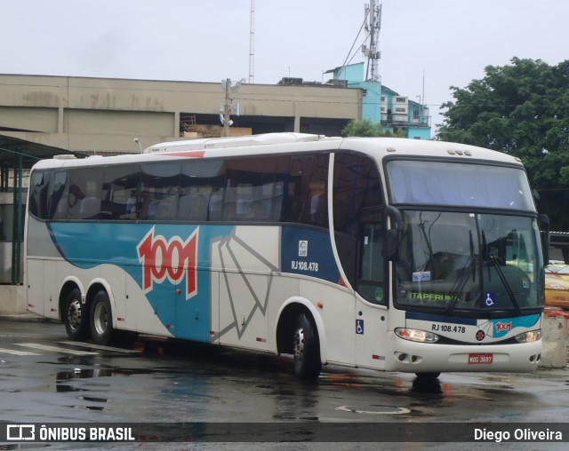 Auto Viação 1001 RJ 108.478 na cidade de Rio de Janeiro, Rio de Janeiro, Brasil, por Diego Oliveira. Número da foto: #9720513.