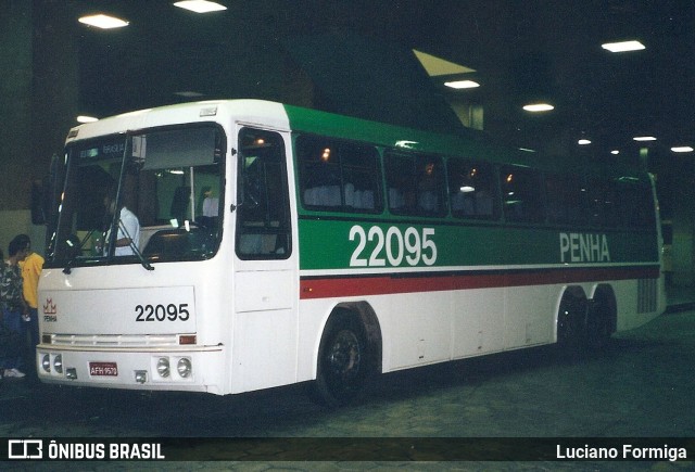 Empresa de Ônibus Nossa Senhora da Penha 22095 na cidade de Belo Horizonte, Minas Gerais, Brasil, por Luciano Formiga. ID da foto: 9719877.